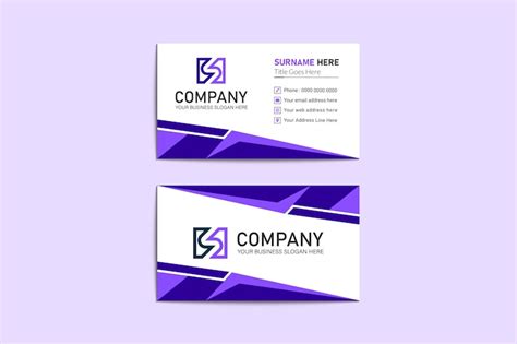 Premium Vector | Minimalist style business card template design