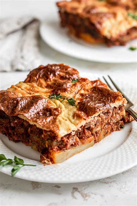 Moussaka Recipe (Greek Beef and Eggplant Lasagna) | Brown Eyed Baker | Recipe | Moussaka recipe ...