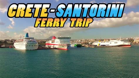 Crete to Santorini Ferry - Greece (4k) - YouTube