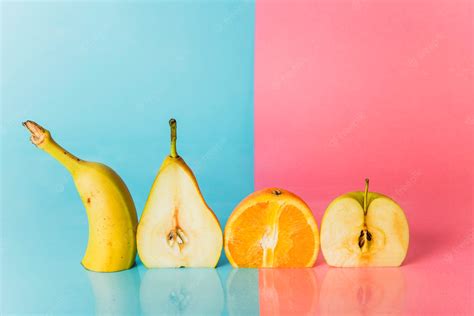 Free Photo | Various fruits cut in half