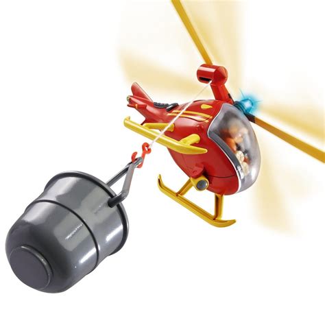 Fireman Sam - Mountain Rescue Helicopter with Character Tom Light & Sound | eBay