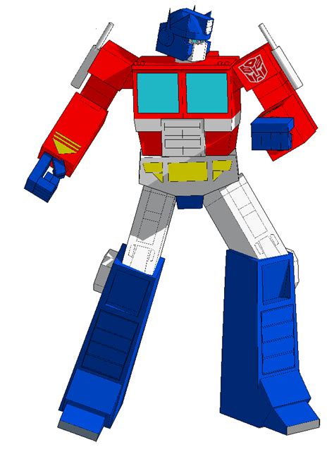 A01.101 Optimus Prime – Standing – Transformers Retro Pixel Art