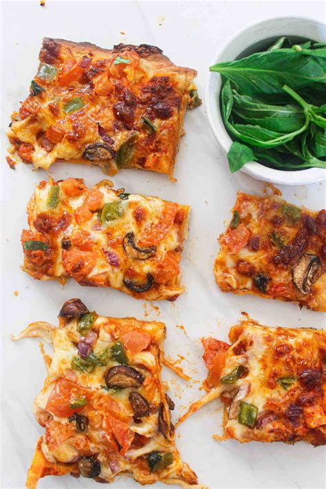 Super Easy Sheet Pan Veggie Pizza with Store-Bought Pizza Dough