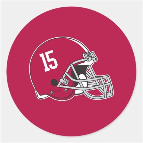 Alabama Crimson Tide Football Helmet Classic Round Sticker | Zazzle.com