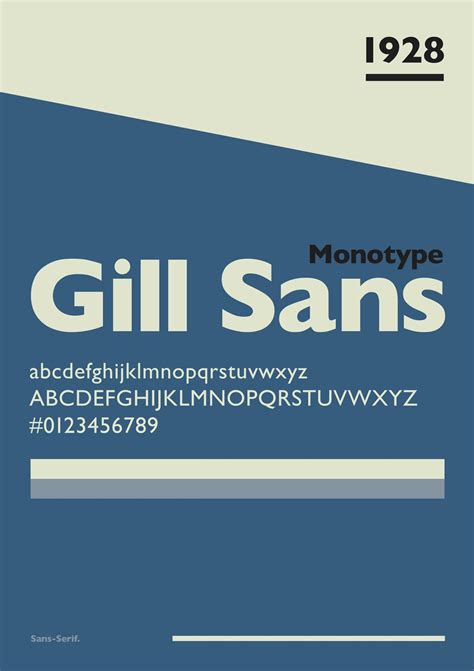 Gill Sans - Typography Poster Series Design 004 by Far'n'Beyond