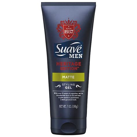 Amazon.com : Suave Men Styling Gel, Heritage Edition Matte 7 oz : Beauty