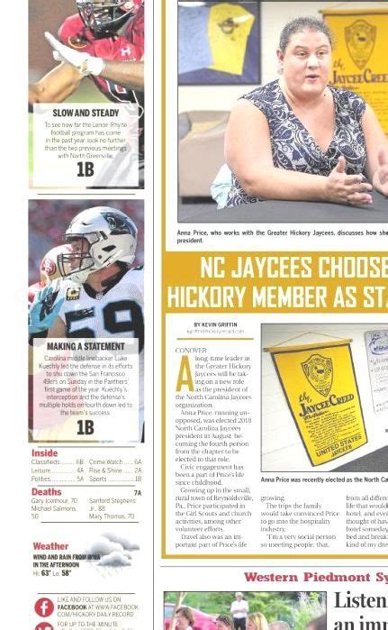 Hickory Daily Record - Hickory North Carolina Newspaper