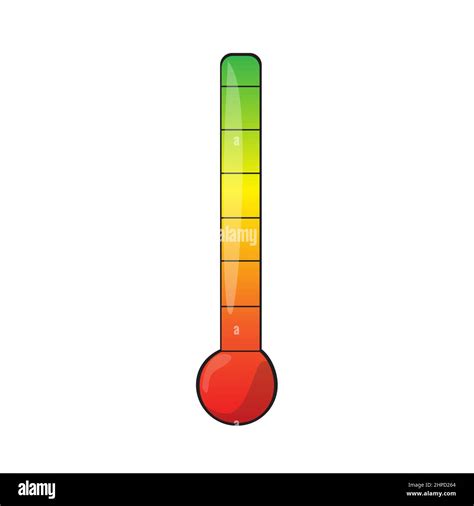 Cartoon indicator thermometer. Level rating indicator, good feedback, vector illustration ...