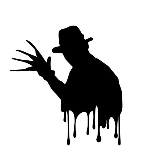 Freddy Krueger Silhouette Vinyl Decal - Etsy