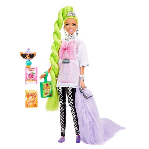 Barbie Extra dolls 2022 - wave 3 | Neon green hair, Barbie, Layering outfits