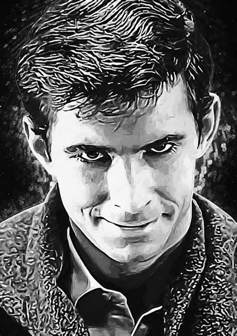 Norman Bates Psycho Illustration Anthony Perkins | Etsy