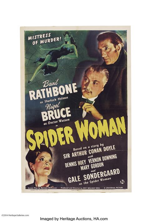 The Spider Woman (Universal, 1944).... Movie Posters Mystery | Lot #16412 | Heritage Auctions