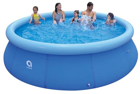 14' Round Blue Inflatable Prompt Set Swimming Pool - Walmart.com