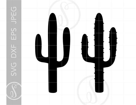 Cactus SVG Cactus Clipart Cactus Silhouette Cut File - Etsy Australia