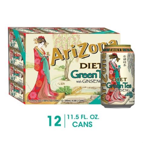 AriZona® Ginseng & Honey Green Iced Tea Multipack Cans, 12 pk / 11.5 fl ...