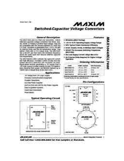 icl7660-max1044 PDF datasheet. ALL TRANSISTORS DATASHEET. POWER MOSFET, IGBT, IC, TRIACS ...