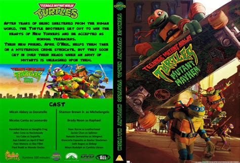 Teenage Mutant Ninja Turtles Mutant Mayhem 2023 R0 Custom DVD Cover - DVDcover.Com