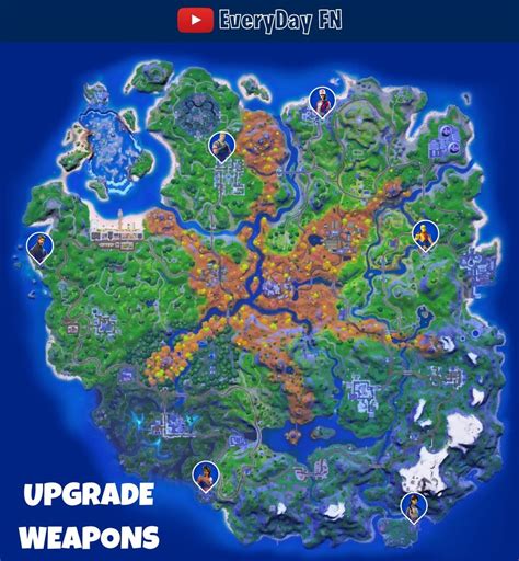 Fortnite Season 7 Upgrade Weapon Locations