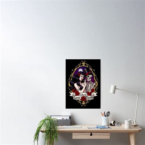 "Love to death" Poster for Sale by MissFinklestein | Redbubble