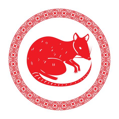 rat chinese zodiac 16756185 Vector Art at Vecteezy