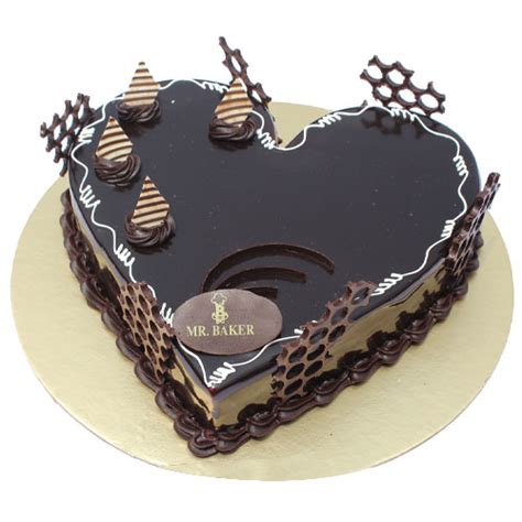 Chocolate Heart Cake by Mr Baker to Dhaka || DhakaCakes