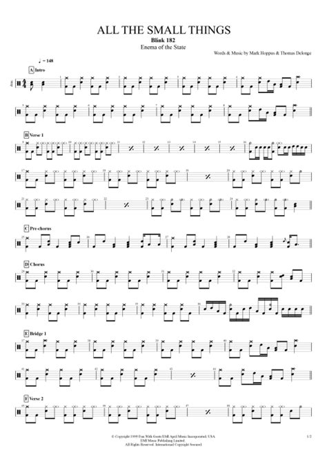 All the Small Things Tab by Blink-182 (Guitar Pro) - Full Score ...