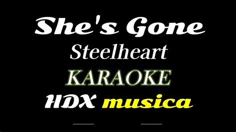 She's Gone - KARAOKE - YouTube