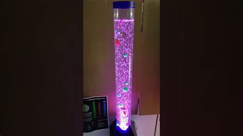 LED Colour Changing Bubble Novelty Sensory Mood Light Fish Water Tube ...