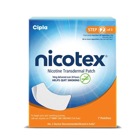 Buy Nicotex Nicotine Patch 14mg 7s Pack Online & Get Upto 60% OFF at ...