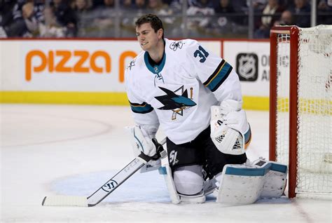 Sharks' Martin Jones is day to day with 'minor injury'