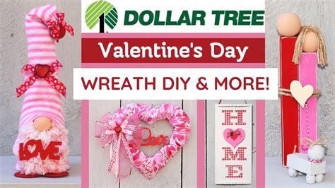 Dollar Tree VALENTINE'S DAY WREATH GNOME DIY TUTORIALS 💗 EASY 2023 HOME ...