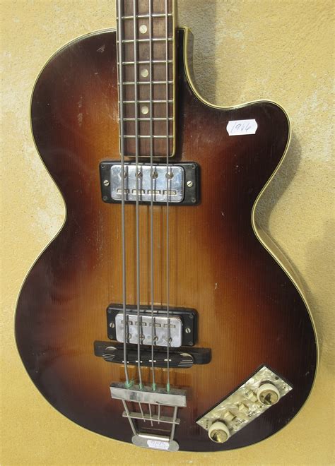 Hofner Club Bass 1966 Sunburst Bass For Sale Halkans Rockhouse