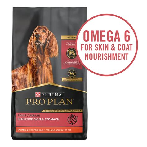 Purina Pro Plan High Protein, Sensitive Skin & Stomach Dry Dog Food, Salmon & Rice Formula, 5 lb ...