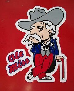 Ole Miss Colonel Reb Decal Sticker 6" G | eBay