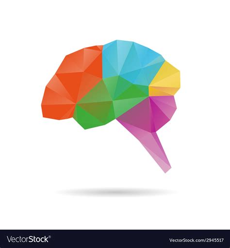 Brain abstract isolated on a white Royalty Free Vector Image