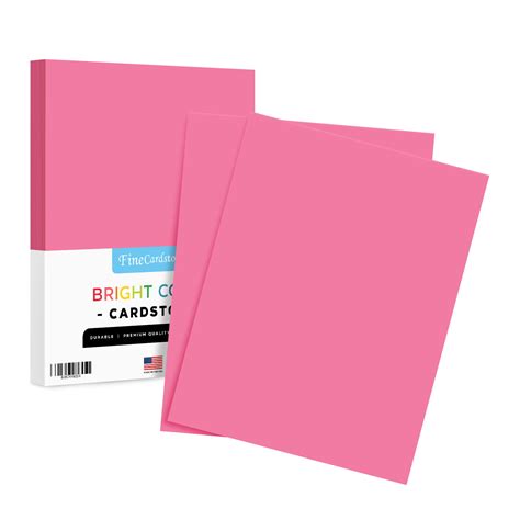 Premium Colored Card Stock Paper | 50 Sheets Pack | Superior Thick 65lb ...