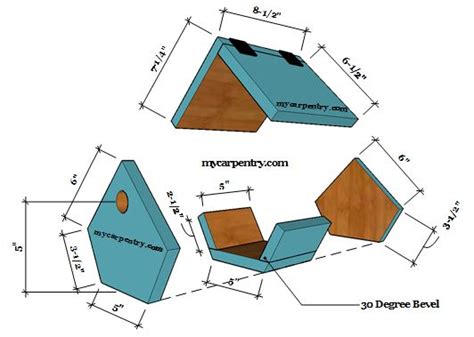 Wren Birdhouse Plans - perfect for Wrens and House Finches