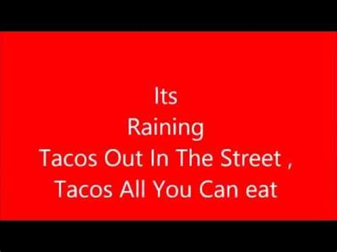 Its Raining Tacos [Lyrics][92KViews] - YouTube