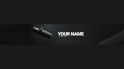 Free Podcast YouTube Banner Template | 5ergiveaways