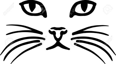 Cat face | Cat face, Cat silhouette, Face stencils