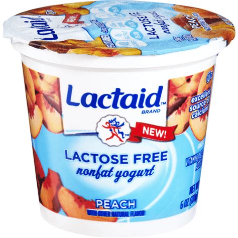 Lactaid Lactose Free Peach Nonfat Yogurt | Low-Fat & Nonfat | Donelan's Supermarkets