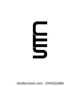 Ces Letter Original Monogram Logo Design Stock Vector (Royalty Free ...