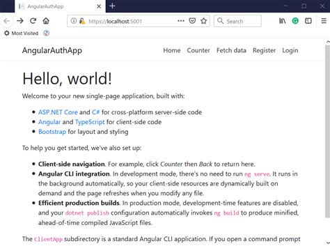 Creating An Angular 7 App With Asp Net Core A Step By Step Guide - Riset