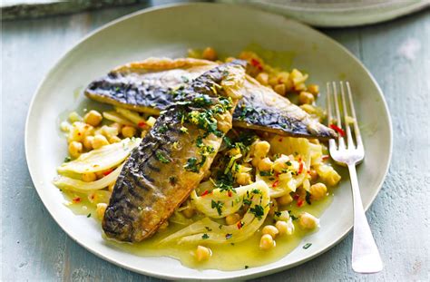 Mackerel with Citrus Chickpeas - Mourne Fishbox