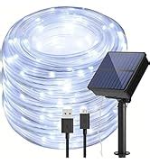 IMAGE Solar String Lights 66 Feet/20 Meter Waterproof 200LED lights Plus 3 Meters/ 9.84 Feet ...