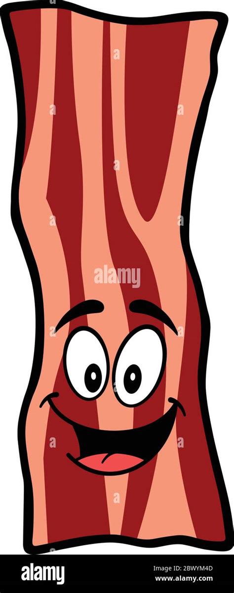 Bacon Strip Mascot - A cartoon illustration of a Bacon Strip Mascot Stock Vector Image & Art - Alamy