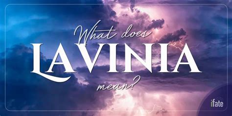 The Baby Name "Lavinia": What it means, and why numerologists like it