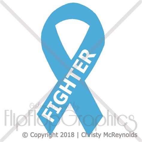 Light Blue Awareness Ribbon Prostate Cancer Vinyl Graphic - Etsy