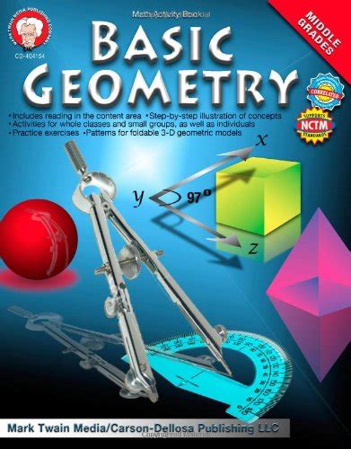 BASIC GEOMETRY MATH ACTIVITY BOOK, MIDDLE GRADES By Mark Twain Media ...