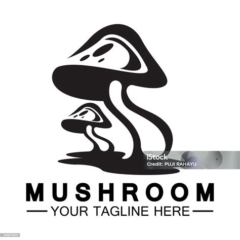 Mushroom Logo Vector Simple Modern Or Agriculture Organic Food Design Template Stock ...